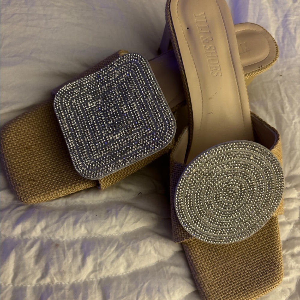 Lovely Shoes Tweed with Silver accent